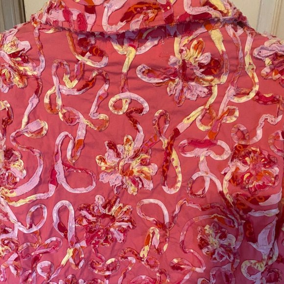 Great Cavalier by St Paul pink  yellow floral jacket size XL - Picture 9 of 9
